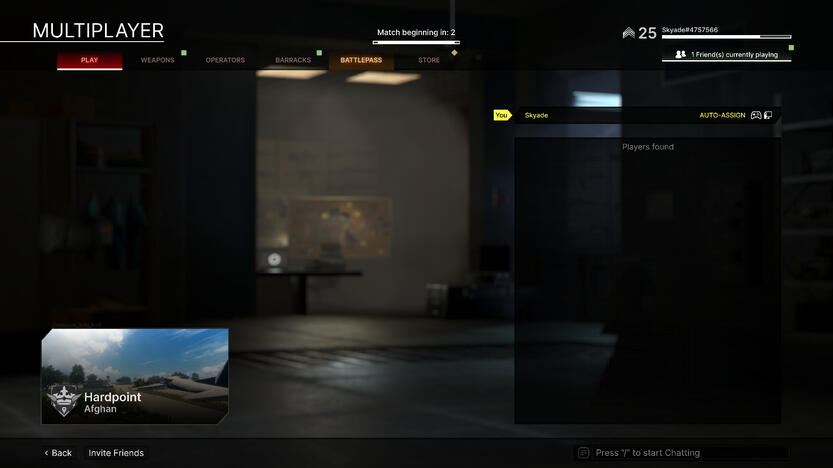 Lobby Menu